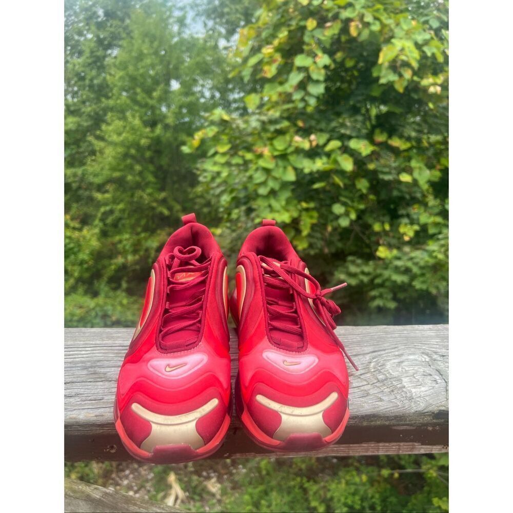 Nike Air Max 720 (GS) AQ3195-600 Team Crimson Red Sz 7 Youth - Picture 7 of 8